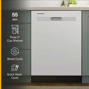 WHIRLPOOL 24" BUILT-IN WHITE DISHWASHER | WDP540HAMB - Image 
