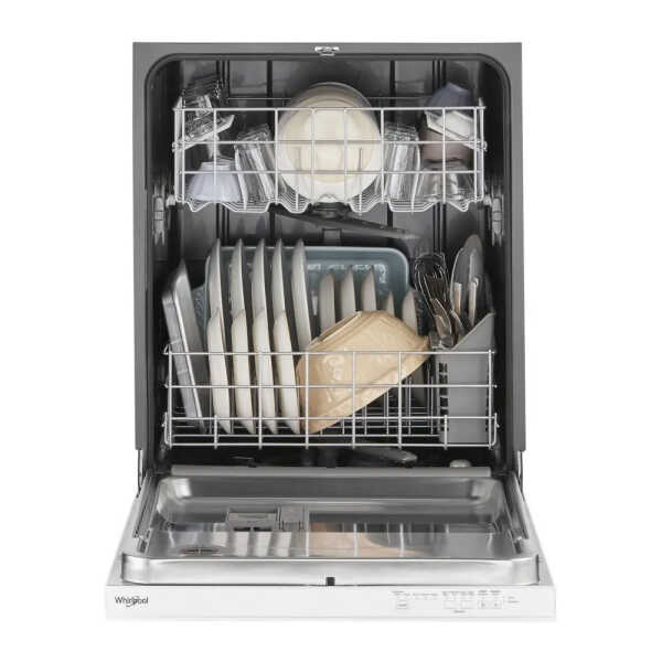 WHIRLPOOL 24" BUILT-IN WHITE DISHWASHER | WDP540HAMB - Image 