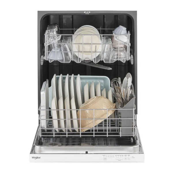 WHIRLPOOL 24" BUILT-IN WHITE DISHWASHER | WDP540HAMB - Image 