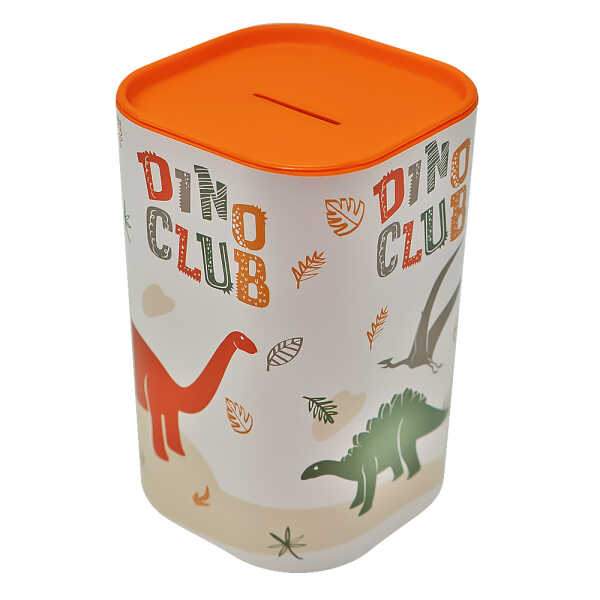 PLASTIC BIG MONEY BOX-DINO CLUB | 161495-066 - Image 1