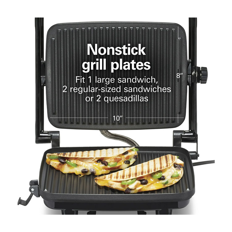 HAMILTON BEACH PANINI PRESS GOURMET SANDWICH MAKER 25460 HSDS Online