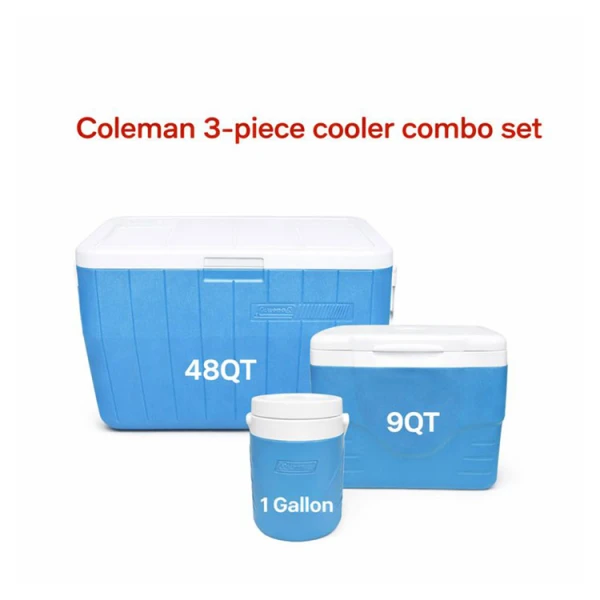 COLEMAN COOLER COMBO 3PC 48QT/9QT/1GL BLUE | COL-2199113 - Image 