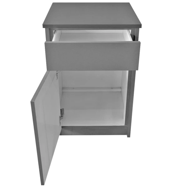 Sleek Lifestyle Nightstand featuring 1 drawer and 1 door