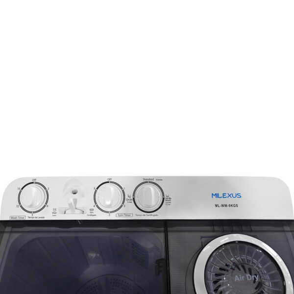MILEXUS 9KG SEMI-AUTOMATIC WASHING MACHINE  | MLWM9KG - Image 