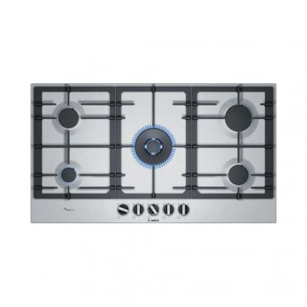 BOSCH SERIE 6 GAS COOKTOP 34" (90 CM) INOX | PCR9A5C90N - Image 1