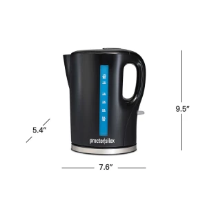 PROCTOR SILEX 1.7L CORDLESS ELECTRIC KETTLE BLACK 120V | PS-41002FG - Image 