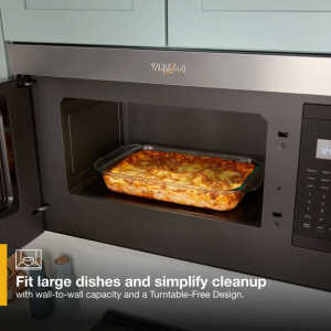 WHIRLPOOL 1.1 CUFT. OVER THE RANGE MICROWAVE OVEN W/ FLUSH BUILT-IN DESIGN BLACK | WMMF5930PZ - Image 