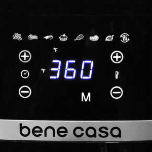 BENE CASA BLACK DIGITAL AIR FRYER WITH WINDOW 4.2L | BC-58449
