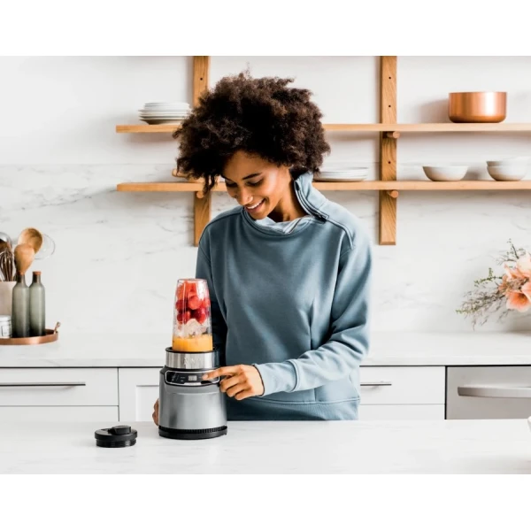 NINJA NUTRI PRO 1000 WATTS PERSONAL BLENDERS CLOUD SILVER | BN401 - Image 