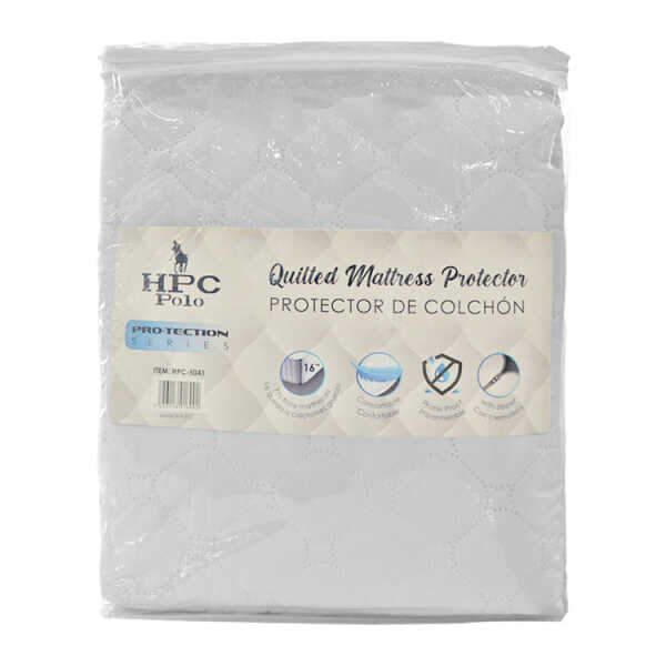HPC POLO QUILTED MATRESS COVER WHITE | VARIETY - Image 