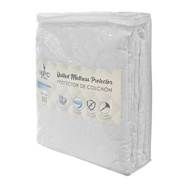 HPC POLO QUILTED MATRESS COVER WHITE | VARIETY - Image 