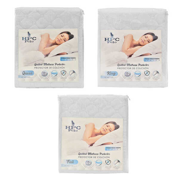 HPC POLO QUILTED MATRESS COVER WHITE | VARIETY - Image 1
