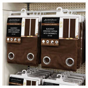 BLACKOUT WINDOW CURTAIN W/ GROMMETS BROWN | NV-886 - Image 