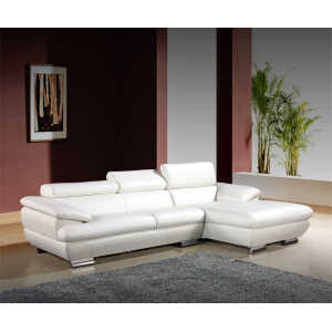 EVERGO LUXURIOUS CORNER SECTIONAL SOFA WHITE | 713-EV-211