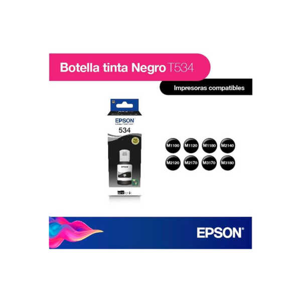 EPSON ECOTANK INK BOTTLE BLACK | T534120 - Image 
