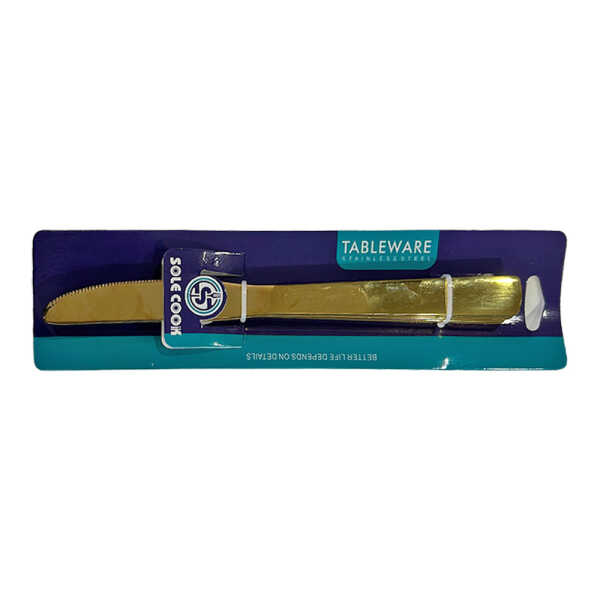 SOLE COOK GOLD TABLE KNIFE 3 PCS | 23111191 - Image 1