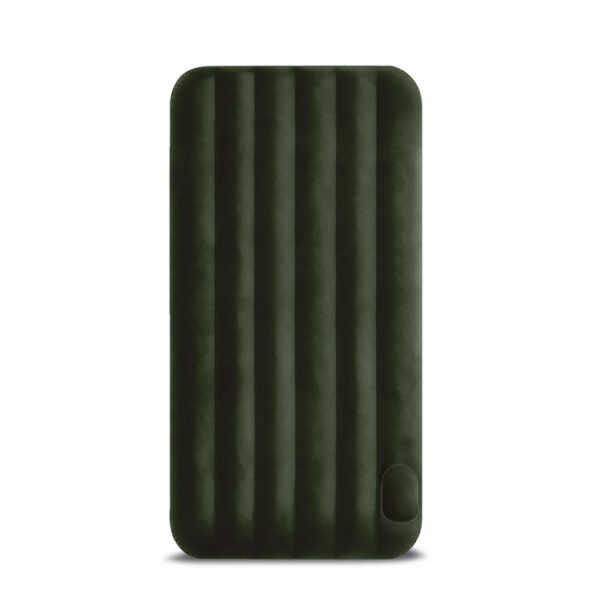 INTEX TWIN DURA-BEAM DOWNY AIR MATTRESS WITH BUILT-IN FOOT PUMP | 64761 - Image 