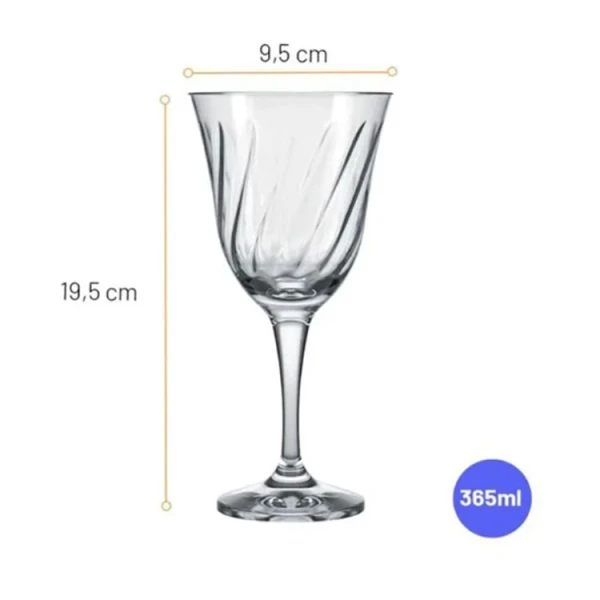 NADIR FIGUEIREDO LÍRIO WINE GLASS SET 6 PCS 365 ML | 70340200774250 - Image 