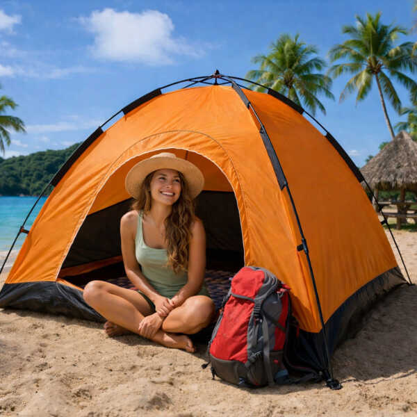 CAMPING TENT 200X200X110CM | ALP-003 - Image 