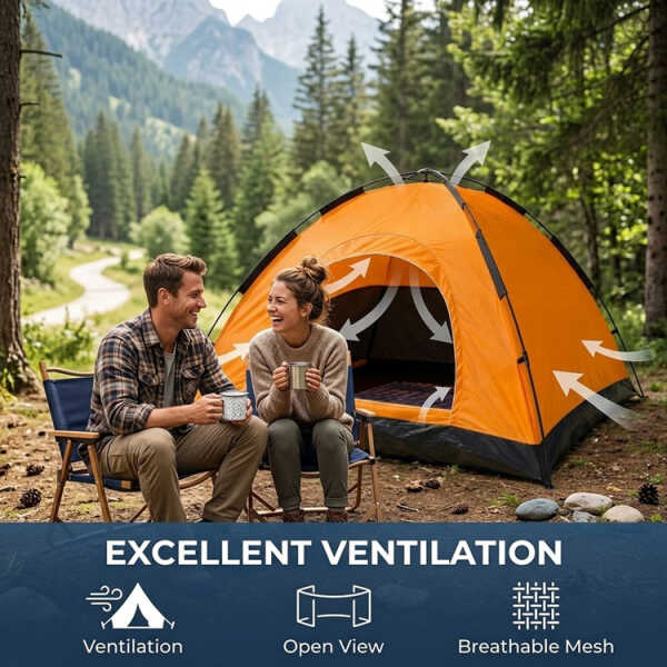 CAMPING TENT 200X200X110CM | ALP-003 - Image 