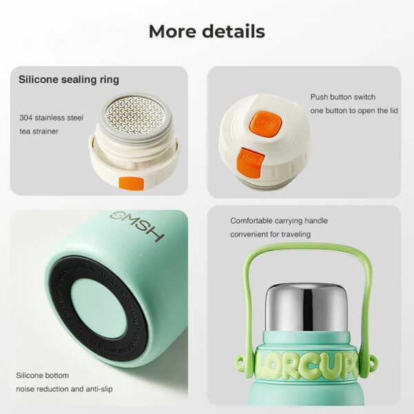 COLORFULL STAINLESS STEEL 1500ML THERMOS FLASK  | VARIETY - Image 