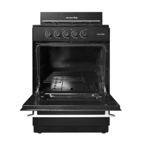 MASTERCHEF 24" 4-BURNERS GAS RANGE BLACK | MC-AT202-1N - Image 