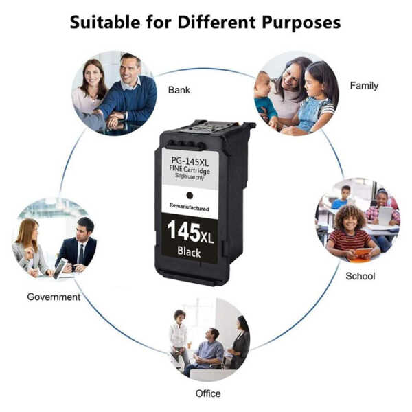 CANON INK CARTRIDGE BLACK 145 XL | PG-145XL - Image 