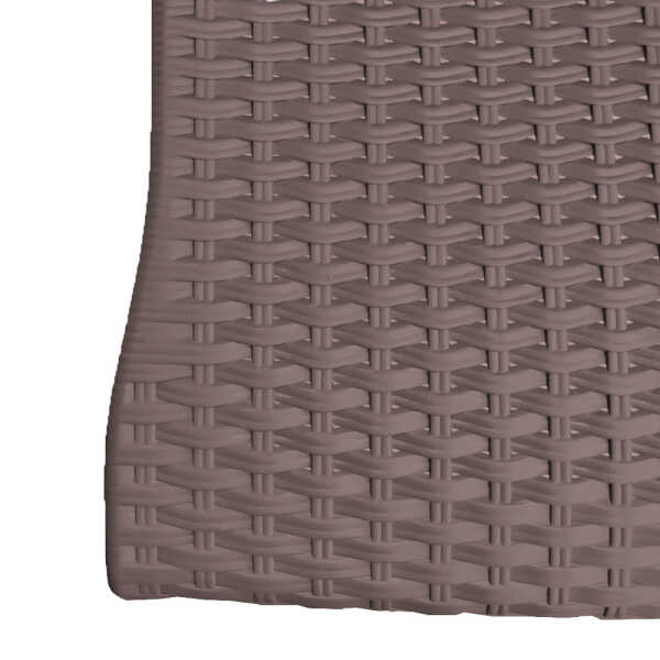 RIPOSSO BROWN FAUX RATTAN CHAIR W/O ARMREST | RIPOSSO-NILUFER-BROWN - Image 