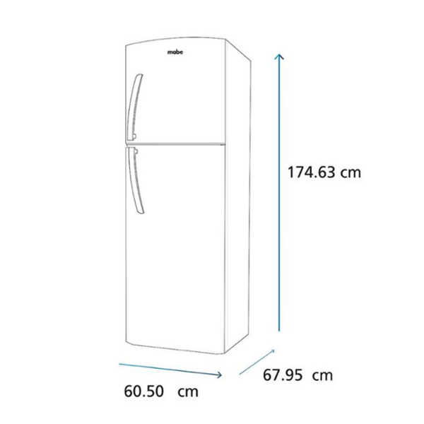 MABE 11CUFT REFRIGERATOR SILVER | RMA300FXMRQ0 - Image 
