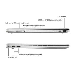 HP 15.6" TOUCHSCREEN LAPTOP, i3 - 8GB, 128GB SSD, WIN11, NATURAL SILVER | 15-DY5113DX - Image 