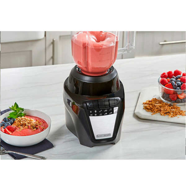 BLACK & DECKER 8-SPEED BLENDER WITH PLASTIC JAR BLACK | BL0877-1BDLA - Image 