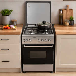FIESTA TURKEY 4 BURNERS GASRANGE 24" SILVER | FF6402GBZM - Image 