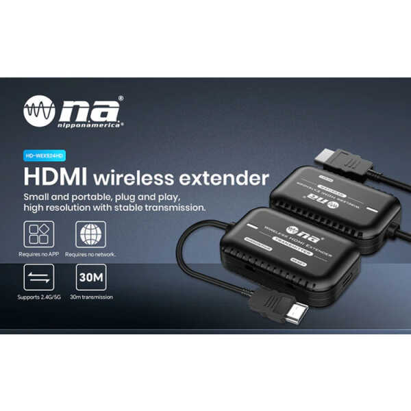 NIPPON AMERICA HDMI WIRELESS EXTENDER | HD-WEX524HD - Image 