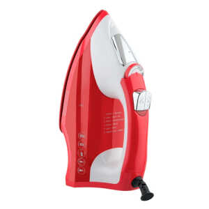 BLACK & DECKER LIGHT 'N EASY STEAM IRON CERAMIC GLIDE RED 1200W | IR1865
