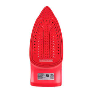 BLACK & DECKER LIGHT 'N EASY STEAM IRON CERAMIC GLIDE RED 1200W | IR1865 - Image 
