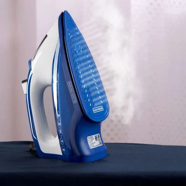 BLACK & DECKER LIGHT 'N EASY STEAM IRON 120V 1200W BLUE | IR1866 - Image 