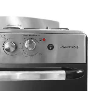 MASTERCHEF 30" 6-BURNERS GAS RANGE REFLECTIVE GLASS | MC-RT803-5GTTC - Image 