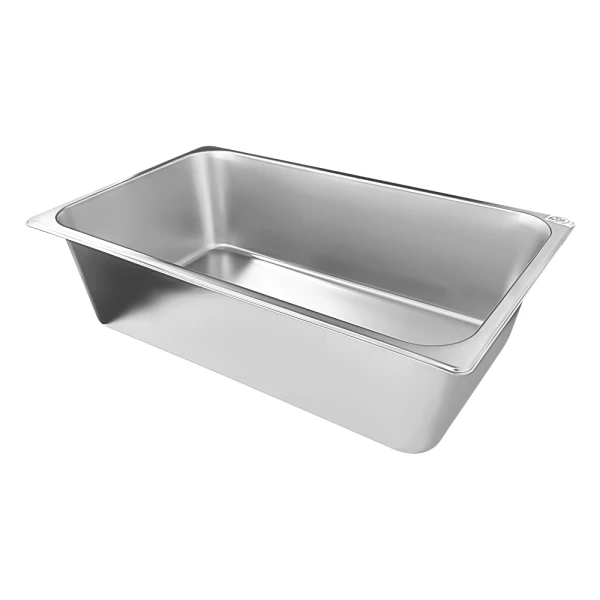 Rectangular shape with a smooth interior for easy cleaning