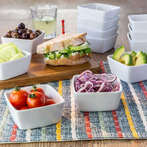 CERAMIC MINI DIP BOWL WHITE 7.5 CM | 3120687