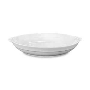 8" WHITE CERAMIC ABALONE PLATE | 3121356 - Image 