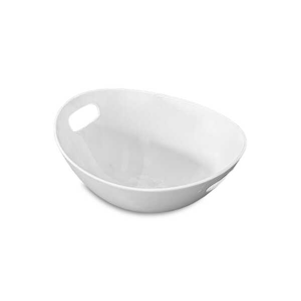 CERAMIC WHITE 10" DOUBLE EAR BOWL | 3122100 - Image 