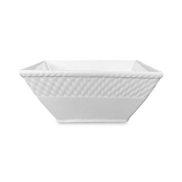 CERAMIC WHITE 6" TWINE BOWLS | 3122148 - Image 
