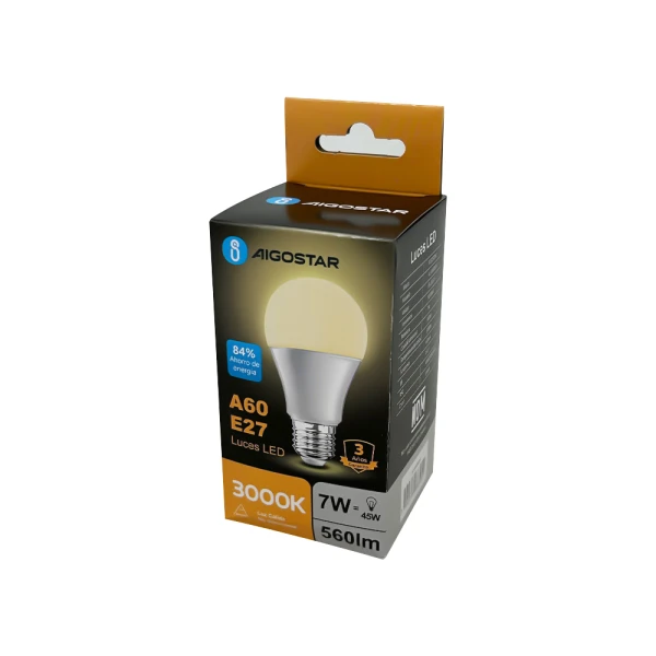 AIGOSTAR LED BULP 7W YELLOW LIGHT | 683951 - Image 