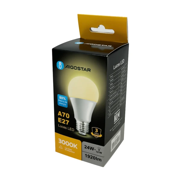 AIGOSTAR LED BULP 24W YELLOW LIGHT | 684071 - Image 