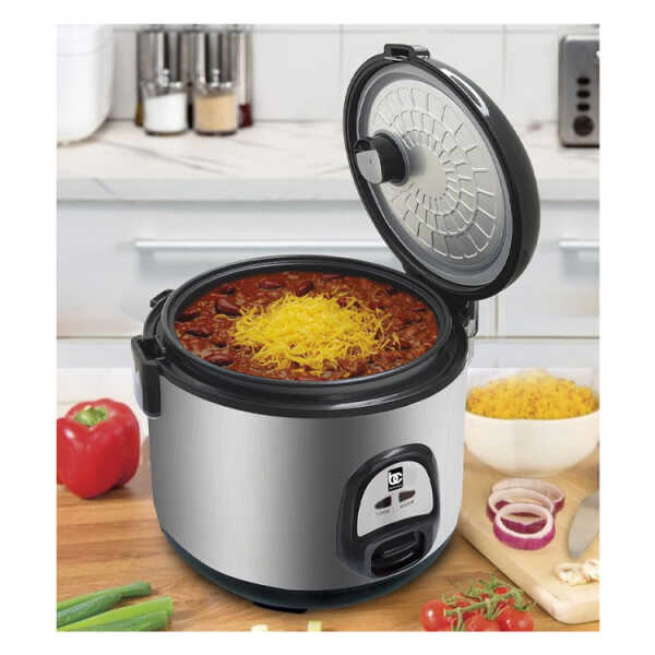 BENECASA STAINLESS STEEL THERMO 7 CUP RICE COOKER | BC43921 - Image 