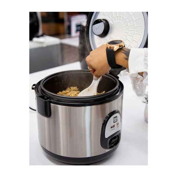 BENECASA STAINLESS STEEL THERMO 7 CUP RICE COOKER | BC43921 - Image 