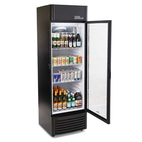 PREMIUM 12.5 CU.FT REFRIGERATOR BEVERAGE DISPLAY COOLER BLACK | PRF1257DX - Image 