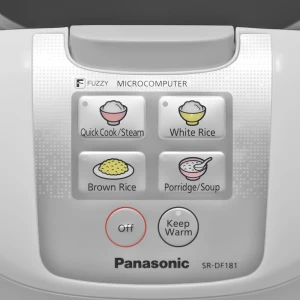 PANASONIC 5 CUP UNCOOKED / 10 CUP COOKED RICE COOKER WITH FUZZY LOGIC AND ONE-TOUCH COOKING | SRDF181 - Image 