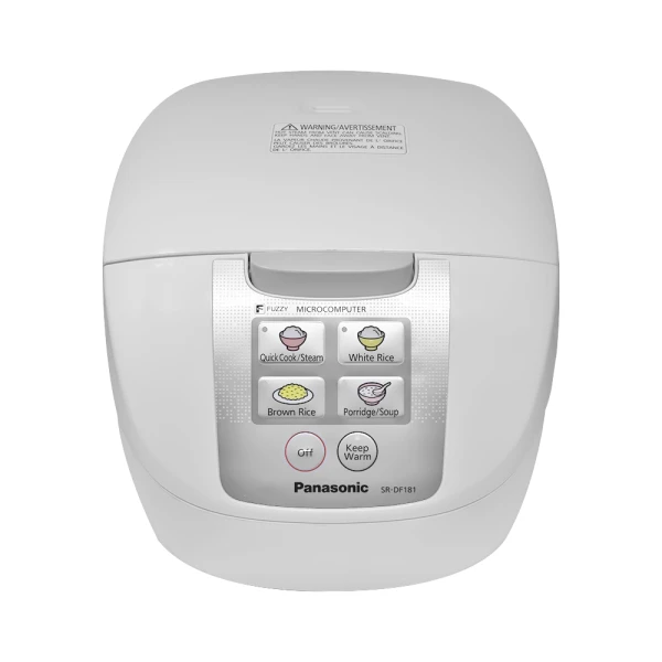 PANASONIC 5 CUP UNCOOKED / 10 CUP COOKED RICE COOKER WITH FUZZY LOGIC AND ONE-TOUCH COOKING | SRDF181 - Image 1