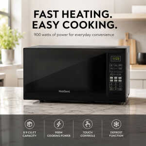 WESTBEND 0.9 CU.FT COUNTERTOP MICROWAVE BLACK | WBMW92B - Image 